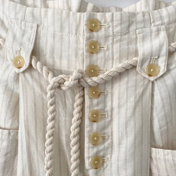 NWT Anthro Sammie Striped Paperbag- Waist Pants - Picture 3 of 10